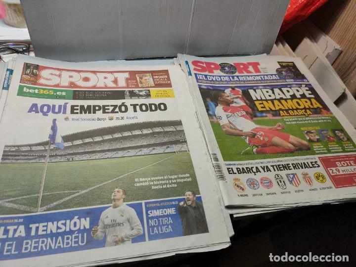 Coleccionismo deportivo: Lote de 148 periódicos Sport algunos emblemáticos Messi,etc - Foto 63 - 299781463