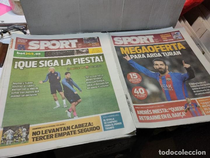Coleccionismo deportivo: Lote de 148 periódicos Sport algunos emblemáticos Messi,etc - Foto 72 - 299781463