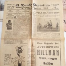Coleccionismo deportivo: EL MUNDO DEPORTIVO 1932 ATLÉTICO DE BILBAO 4 ESPANYOL 0 LUNES 13 DE JUNIO NESCAO AUTOMÓVILES HILLMAN. Lote 301199303