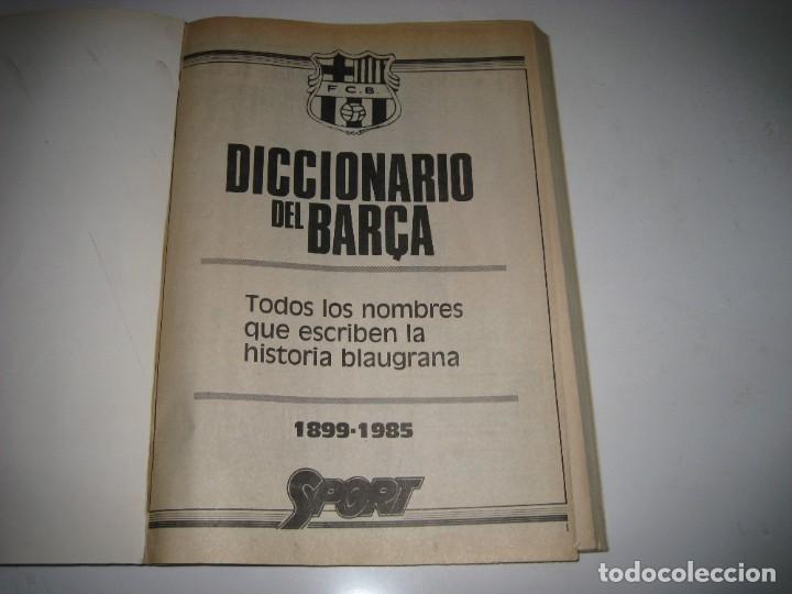 Coleccionismo deportivo: DICCIONARIO DEL BARÇA - Foto 2 - 302942738