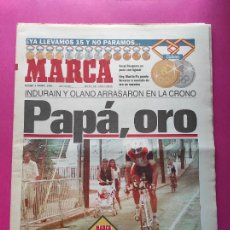 Coleccionismo deportivo: DIARIO MARCA 1996 JUEGOS OLIMPICOS ATLANTA 96 INDURAIN MEDALLA ORO CICLISMO OLANO-FERMIN CACHO JJOO