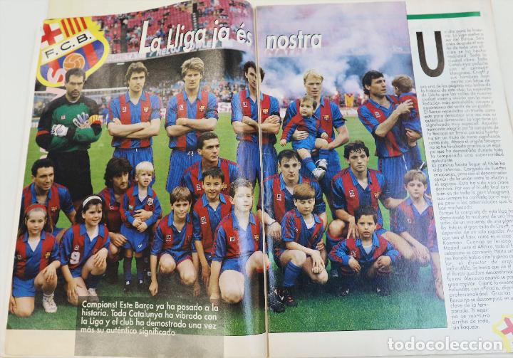 Coleccionismo deportivo: SPORT BARÇA CAMPEON LIGA 1990/1991 - FC BARCELONA CAMPIONS 90-91 - Foto 3 - 303758783