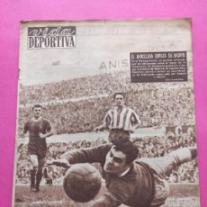 Collezionismo sportivo: VIDA DEPORTIVA Nº 488 1955 LIGA 54/55 MALAGA 3-0 REAL MADRID - MURCIA LIDER - VALENCIA - ZUBIETA. Lote 303994688