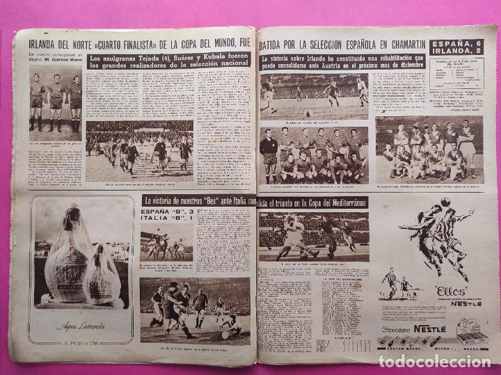 Coleccionismo deportivo: VIDA DEPORTIVA Nº 683 1958 LIGA 58/59 RAMALLETS BARÇA ESPAÑA 6-2 NORTHERN IRELAND JOVENTUT BADALONA - Foto 6 - 305123548