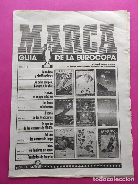 DIARIO MARCA SUPLEMENTO ESPECIAL GUIA EURO 84 FRANCIA UEFA EUROCOPA FRANCE 1984 EXTRA (Coleccionismo Deportivo - Revistas y Periódicos - Marca)