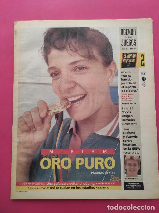 Coleccionismo deportivo: MUNDO DEPORTIVO 1992 JUEGOS OLIMPICOS BARCELONA 92 JJOO MIRIAM BLASCO - ANGEL EDO - MARADONA SEVILLA