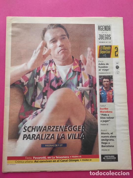 Coleccionismo deportivo: MUNDO DEPORTIVO 1992 JUEGOS OLIMPICOS BARCELONA 92 JJOO BASKET EPI - BOXEO - FUTBOL - MARADONA