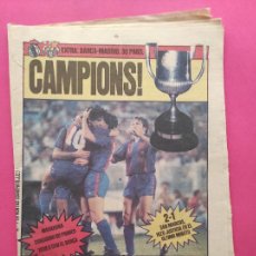 Coleccionismo deportivo: DIARIO SPORT FC BARCELONA CAMPEON COPA DEL REY 82/83 BARÇA MARADONA 1982/1983 - EUROBASKET PLATA. Lote 306055158