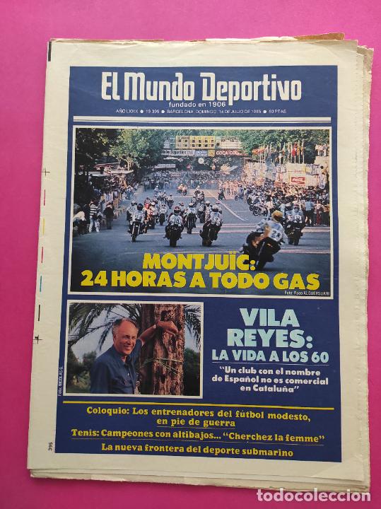 Coleccionismo deportivo: DIARIO MUNDO DEPORTIVO 1985 ESTEBAN BAR&Ccedil;A - 24 HORAS MONTJUICH - TOUR FRANCIA 85