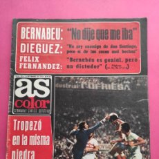 Coleccionismo deportivo: REVISTA AS COLOR Nº 226 1975 POSTER MANUEL ORANTES USA OPEN 75 - BERNABEU. Lote 313094643