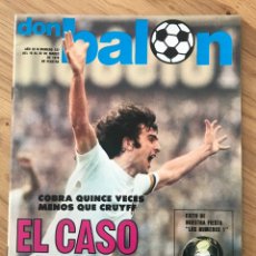 Coleccionismo deportivo: DON BALÓN 127 - POSTER REAL MADRID - KEMPES - CRUYFF - ARCONADA REAL SOCIEDAD - ARGENTINA 78