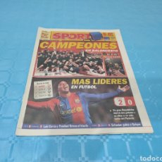 Coleccionismo deportivo: SPORT N° 9.830. 12/02/2007. FC BARCELONA CAMPEÓN LIGA BALONCESTO.. Lote 314417983