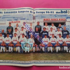 Coleccionismo deportivo: EXTRA DON BALON Nº 29 REAL ZARAGOZA CAMPEON DE LA RECOPA 1995 - RECAMPEON - POSTER PLANTILLA 94/95. Lote 315416298