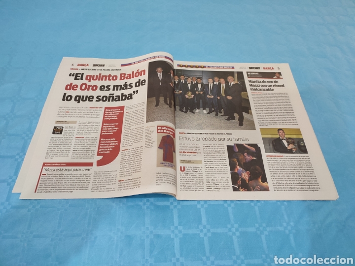 Coleccionismo deportivo: SPORT N&deg; 13.059. 12/01/2016. LEO MESSI BAL&Oacute;N DE ORO. - Foto 3