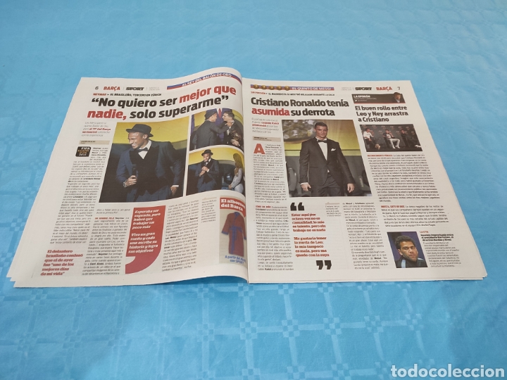 Coleccionismo deportivo: SPORT N&deg; 13.059. 12/01/2016. LEO MESSI BAL&Oacute;N DE ORO. - Foto 4