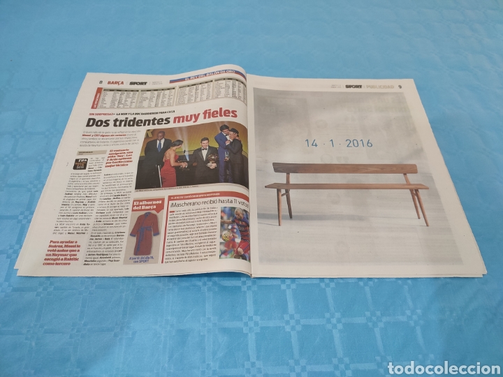 Coleccionismo deportivo: SPORT N&deg; 13.059. 12/01/2016. LEO MESSI BAL&Oacute;N DE ORO. - Foto 5