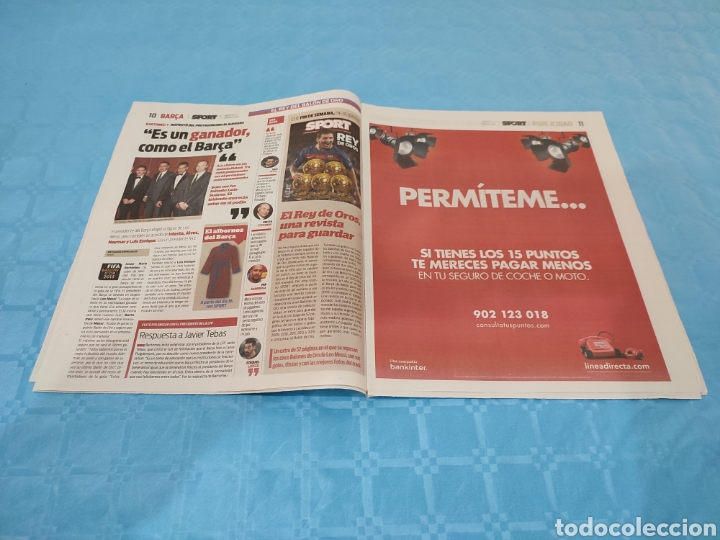Coleccionismo deportivo: SPORT N&deg; 13.059. 12/01/2016. LEO MESSI BAL&Oacute;N DE ORO. - Foto 6