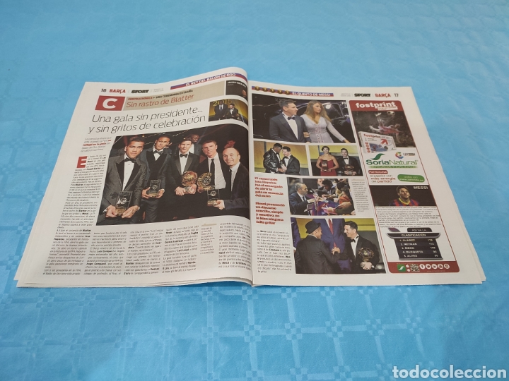 Coleccionismo deportivo: SPORT N&deg; 13.059. 12/01/2016. LEO MESSI BAL&Oacute;N DE ORO. - Foto 9