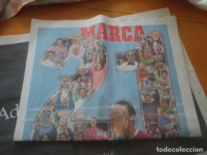 Sammelleidenschaft Sport: Peri&oacute;dico deportivo Marca. Rafa Nadal. 21 Grand Slams. Open Australia 2022. Peri&oacute;dico hist&oacute;rico.