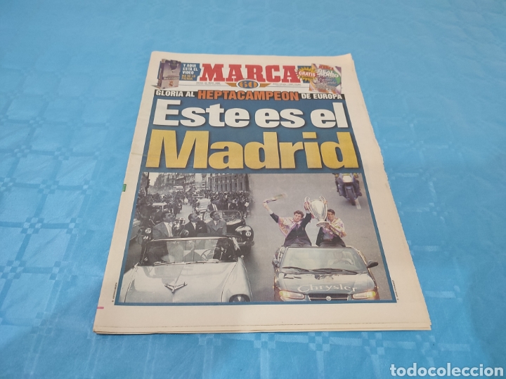 Sports collectibles: MARCA 22/05/1998. REAL MADRID CAMPE&Oacute;N COPA DE EUROPA.