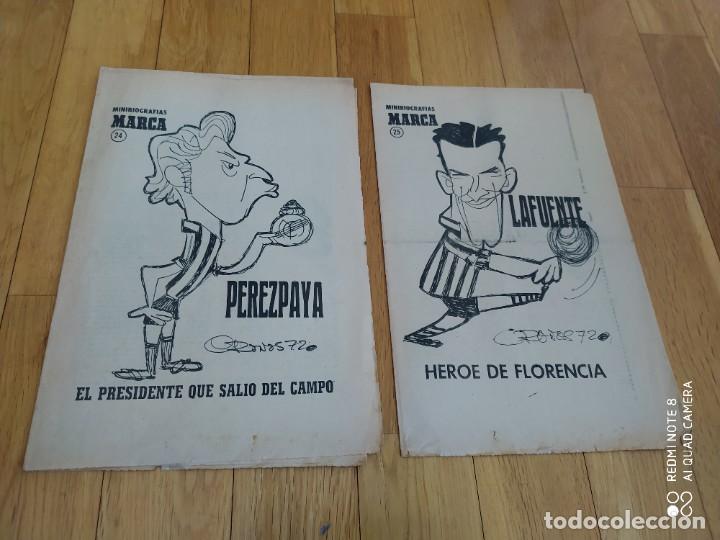 Coleccionismo deportivo: MINIBIOGRAFIAS MARCA 24 PEREZPAYA 1972