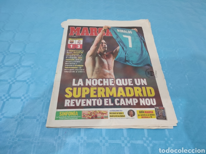 Collezionismo sportivo: MARCA 14/08/2017. FC BARCELONA REAL MADRID SUPERCOPA.