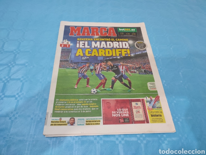 Sammelleidenschaft Sport: MARCA 11/05/2017. AT MADRID REAL MADRID SEMIFINAL CHAMPIONS.