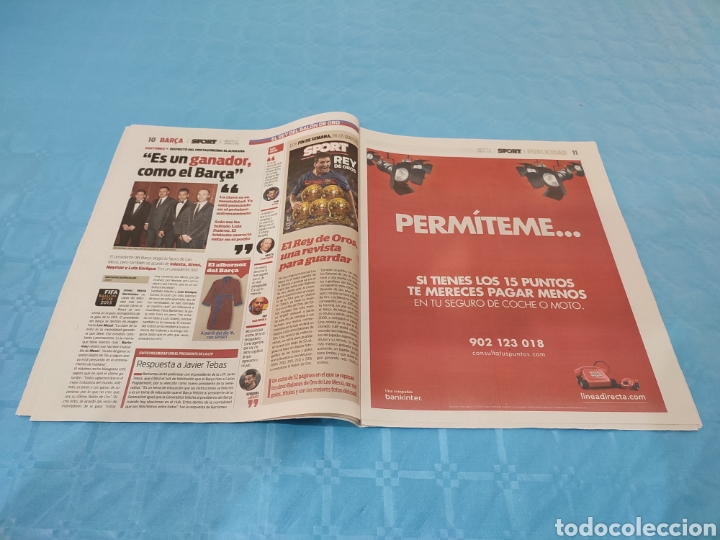 Coleccionismo deportivo: SPORT N&deg; 13.059. 12/01/2016. MESSI BAL&Oacute;N DE ORO. - Foto 6
