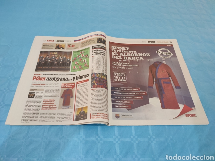 Coleccionismo deportivo: SPORT N&deg; 13.059. 12/01/2016. MESSI BAL&Oacute;N DE ORO. - Foto 7