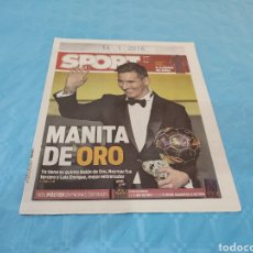 Coleccionismo deportivo: SPORT N° 13.059. 12/01/2016. MESSI BALÓN DE ORO.