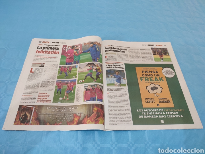 Coleccionismo deportivo: SPORT N&deg; 13.059. 12/01/2016. MESSI BAL&Oacute;N DE ORO. - Foto 11