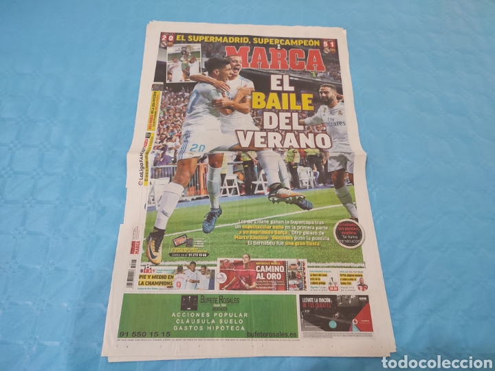Collectionnisme sportif: MARCA 17/08/2017. REAL MADRID CAMPE&Oacute;N SUPERCOPA.