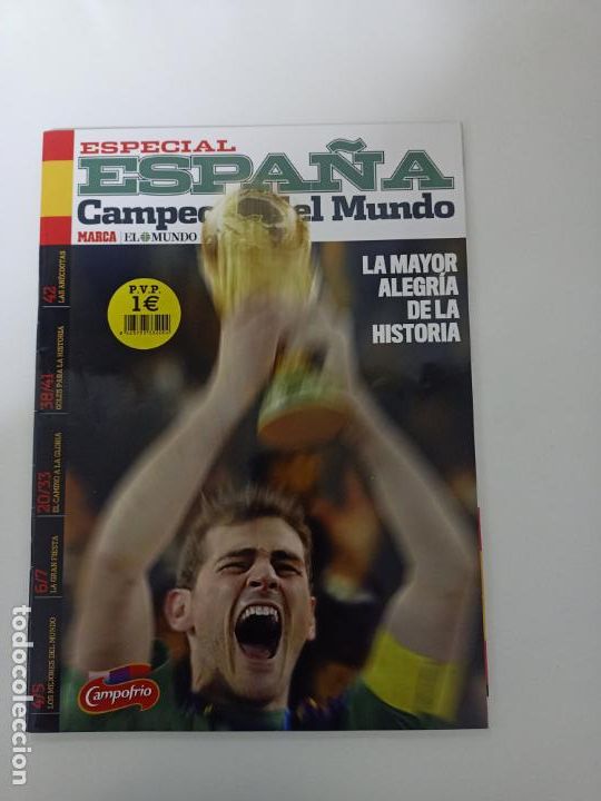 Coleccionismo deportivo: REVISTA MARCA ESPECIAL ESPA&Ntilde;A CAMPEONA DEL MUNDO DE FUTBOL . PERFECTO ESTADO. 50 PAGINAS