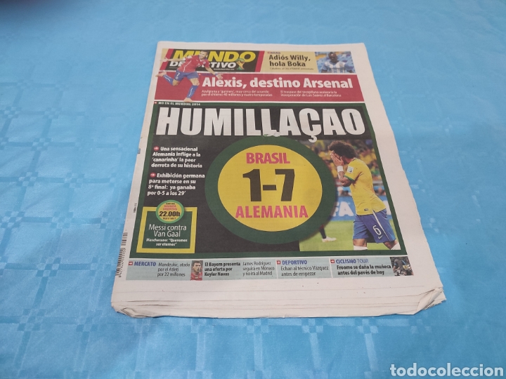 Coleccionismo deportivo: MUNDO DEPORTIVO. 09/07/2014. BRASIL ALEMANIA MUNDIAL 2014.