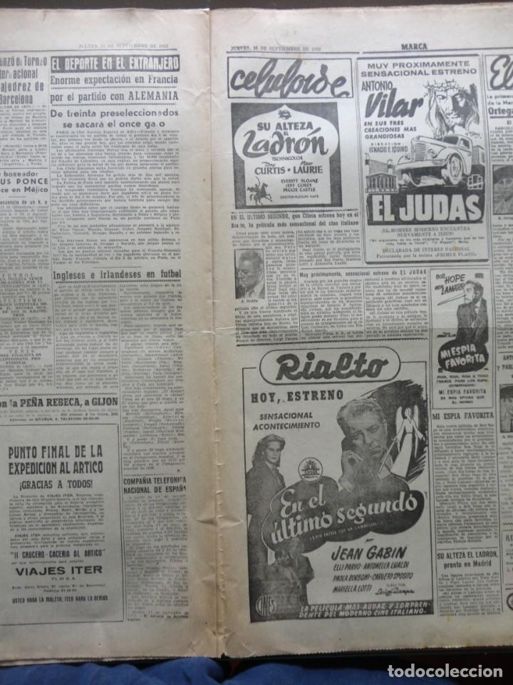 Coleccionismo deportivo: MARCA- 3.065 - 25-09-1952 - Foto 5