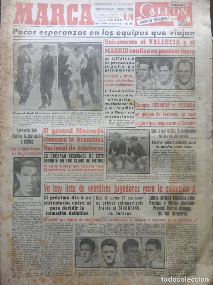 Coleccionismo deportivo: MARCA- 3.096 - 31-10-1952 - Foto 1
