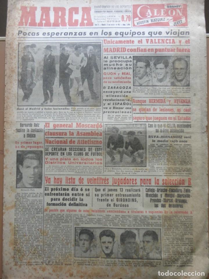 Coleccionismo deportivo: MARCA- 3.096 - 31-10-1952 - Foto 3