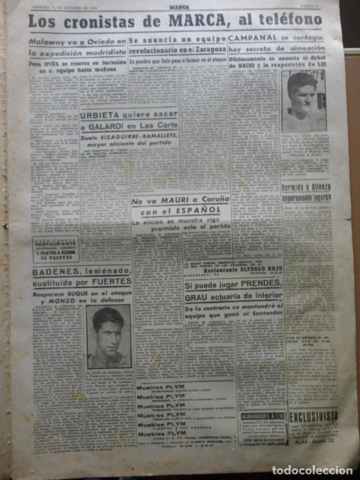 Coleccionismo deportivo: MARCA- 3.096 - 31-10-1952 - Foto 4