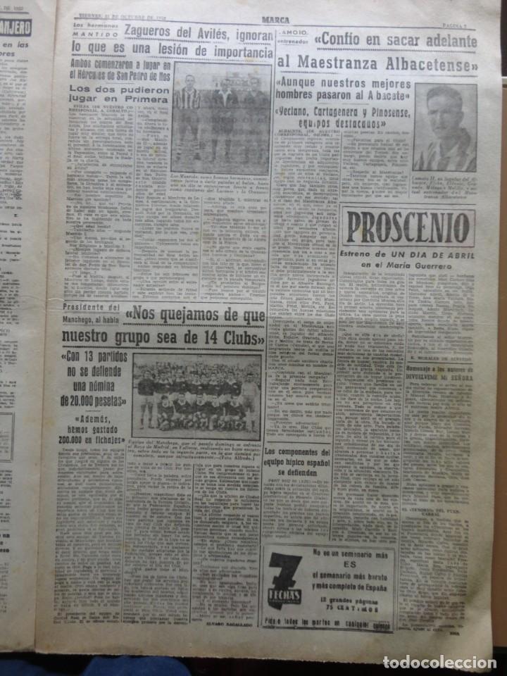 Coleccionismo deportivo: MARCA- 3.096 - 31-10-1952 - Foto 6
