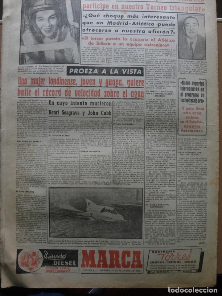 Coleccionismo deportivo: MARCA- 3.096 - 31-10-1952 - Foto 7