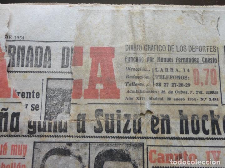 Coleccionismo deportivo: MARCA- 3.484- 30-01-1954 - Foto 2