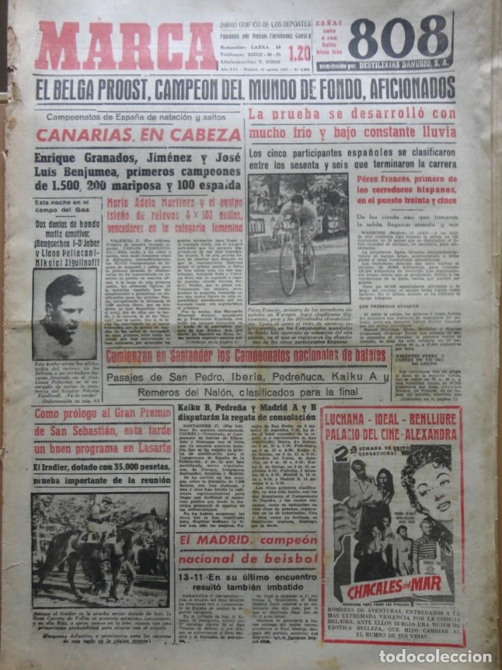 Coleccionismo deportivo: MARCA- 4.860- 18-08-1957 - Foto 1