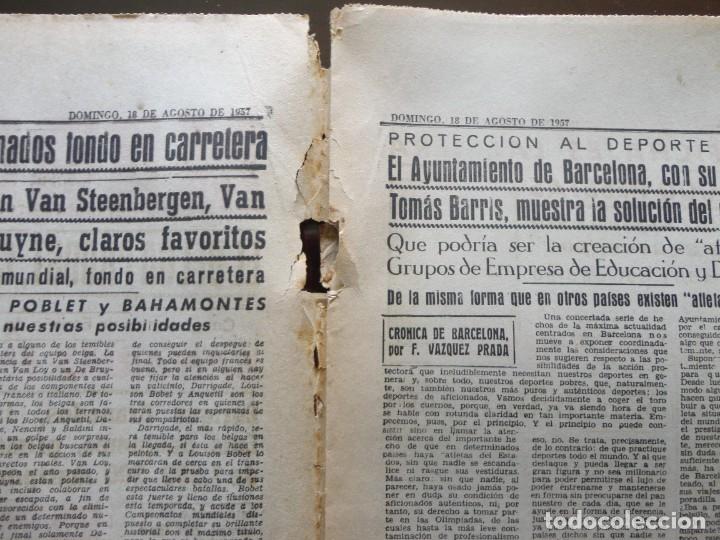 Coleccionismo deportivo: MARCA- 4.860- 18-08-1957 - Foto 3