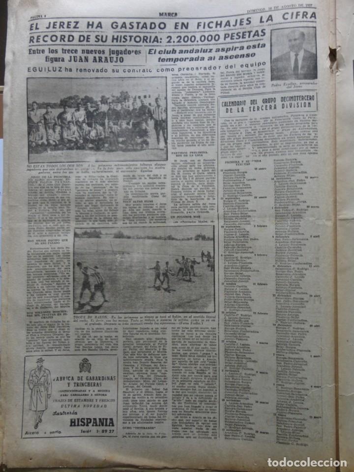 Coleccionismo deportivo: MARCA- 4.860- 18-08-1957 - Foto 4