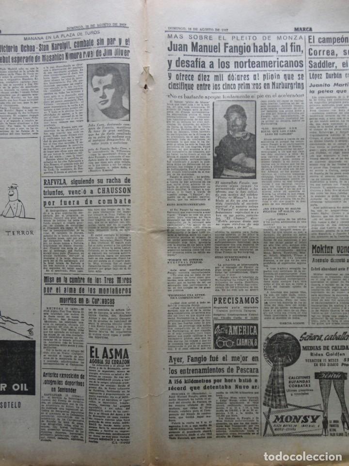 Coleccionismo deportivo: MARCA- 4.860- 18-08-1957 - Foto 6