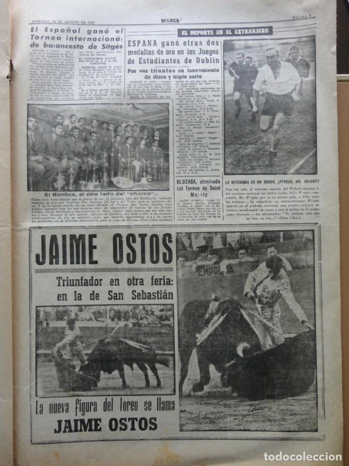 Coleccionismo deportivo: MARCA- 4.860- 18-08-1957 - Foto 7