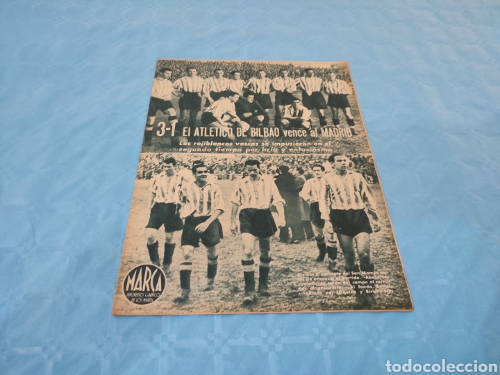 Coleccionismo deportivo: 14/12/1943 N&deg; 55. BILBAO REAL MADRID SABADELL VALENCIA BARRIE.