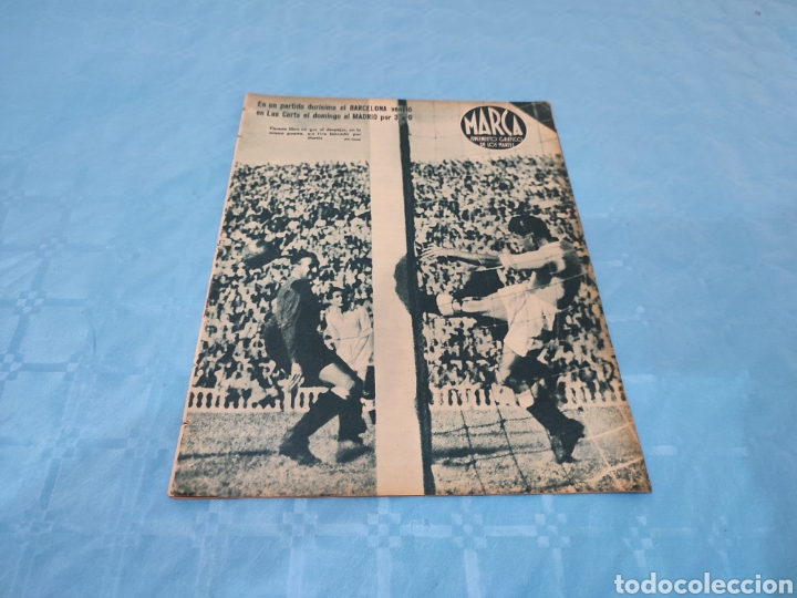 Sports collectibles: 08/06/1943 N&deg; 28. FC BARCELONA REAL MADRID CAMPEONATO F&Uacute;TBOL EMPRESAS C&Oacute;RDOBA.