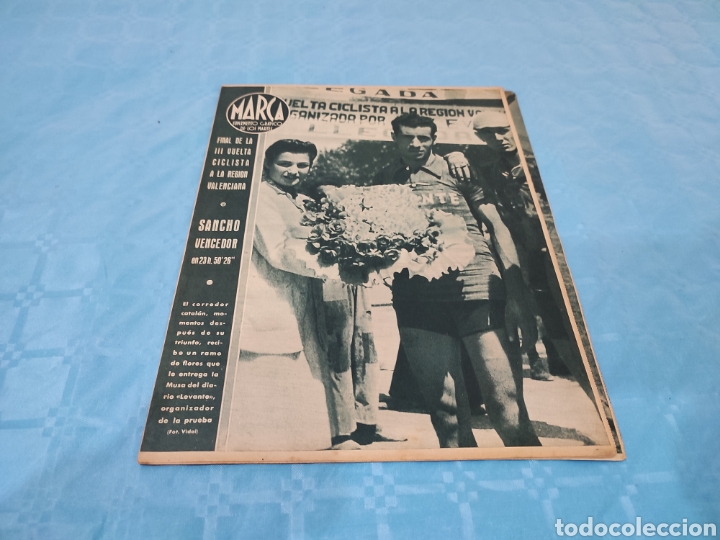 Sports collectibles: 03/08/1943 N&deg; 36. SANCHO CICLISMO JOSE MAR&Iacute;A UBEDA MARGARITA DEL PLATA.