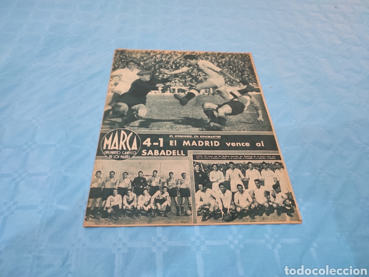 Sports collectibles: 14/03/1944 N&deg; 68. JORNADA LIGA WINNIE MARKUS.